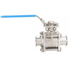 Sanitary 3-Piece Manual Tri-clamp Non Resort Ball Valve