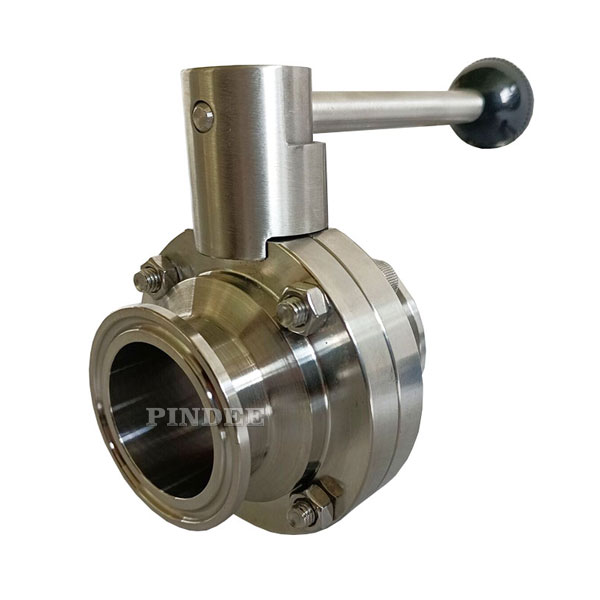 Tri Clamp Sanitary Butterfly Valve With Pull Trigger