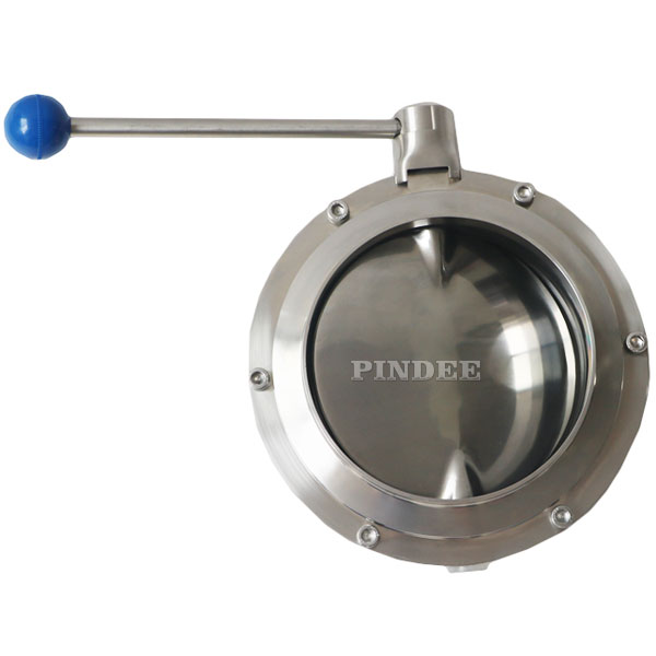 Sanitary Weld Butterfly Valve With Pull Handle
