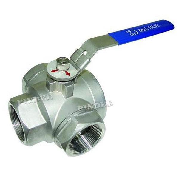 3 Way Ball Valve with Locking Device