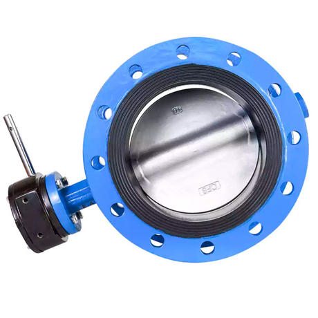 Pindee Valve Manufacture Worm Gear OP Double Flanged Butterfly Valve