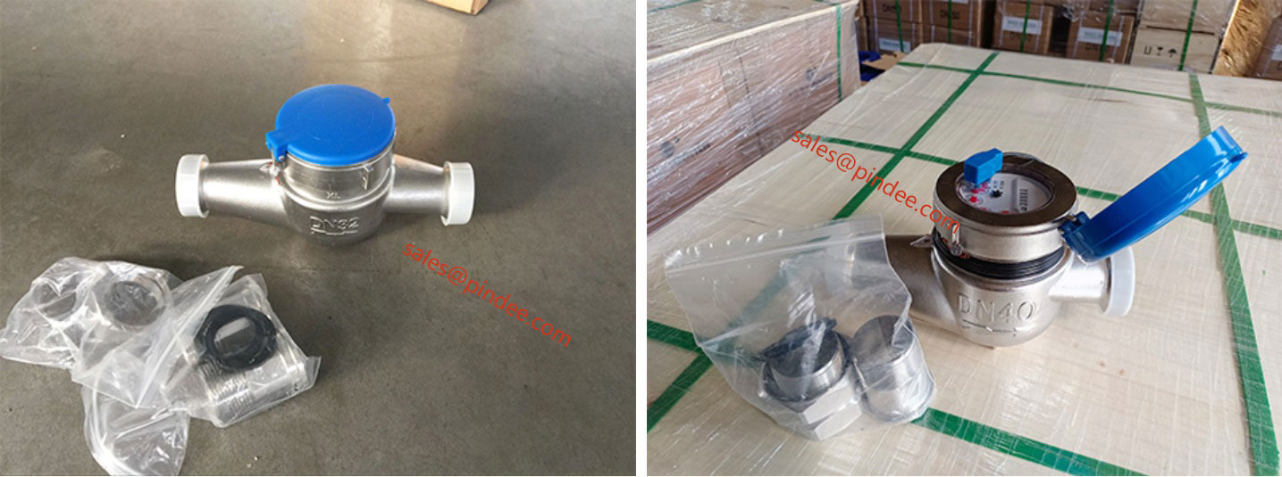 Stainless-steel-threaded-water-meter-cases