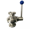 Sanitary Butterfly Type Ball Valve Threaded Ends
