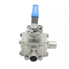 SS304 Sanitary Full Cavity Seat 3 Way High Purity Welded Ball Valve