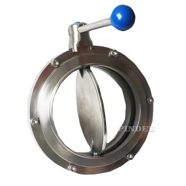 Sanitary Weld Butterfly Valve With Pull Handle