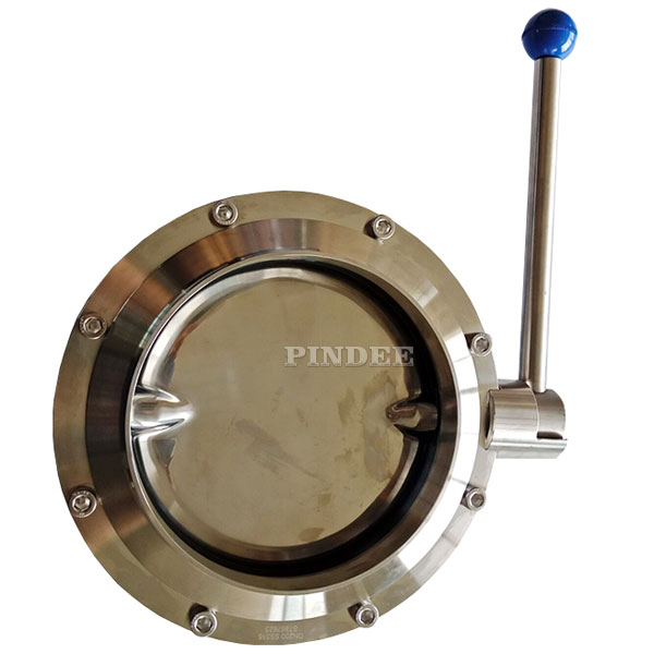 Sanitary Weld Butterfly Valve With Pull Handle