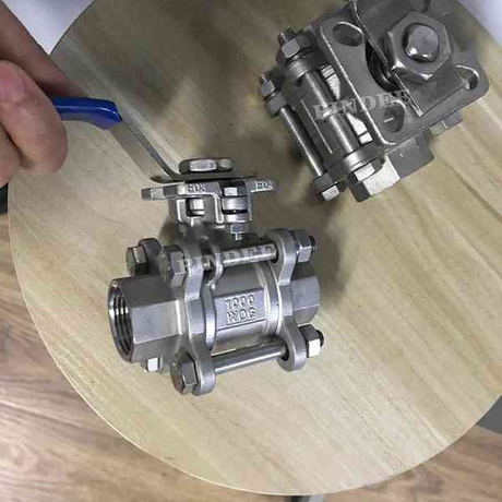 Ball Valve 3PC With Mounting Pad