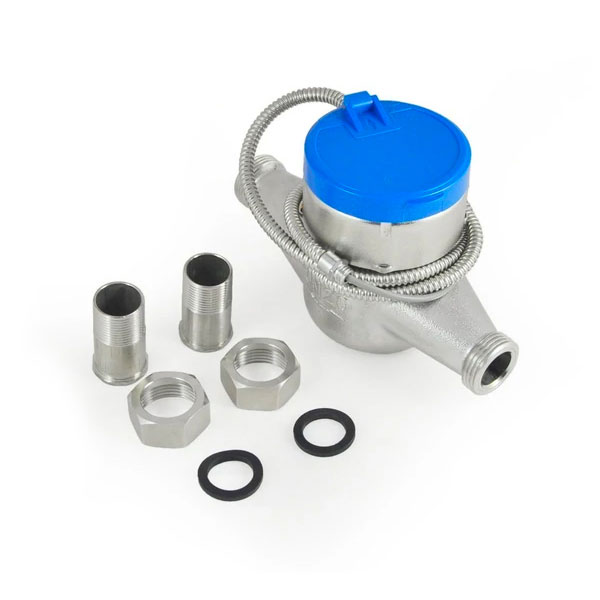 Stainless steel threaded water meter