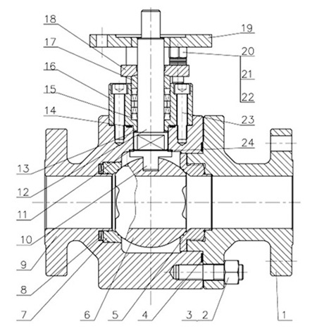 Metal-Seat-Ball-Valves-Drawing