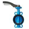 Multi Standard Soft Seat Aluminum Lever Coated Discwafer Type Butterfly Valve