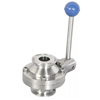 Sanitary Stainless Steel Butterfly Type Ball Valve Tri Clamp