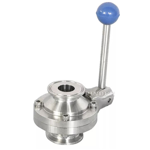 Sanitary Stainless Steel Butterfly Type Ball Valve Tri Clamp