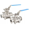 Sanitary 3-Piece Manual Tri-clamp Non Resort Ball Valve
