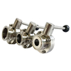 Tri Clamp Sanitary Butterfly Valve With Pull Trigger