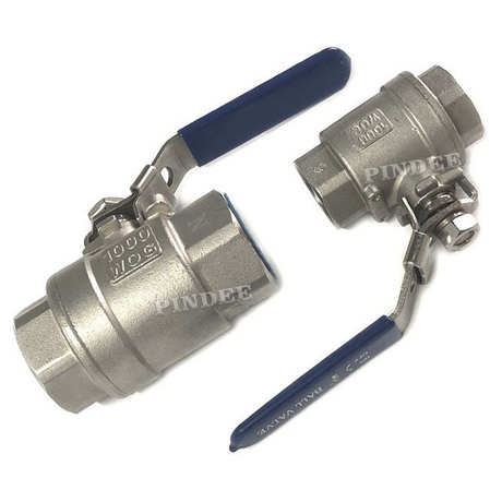 2PC Stainless Steel Ball Valve With Mounting Pad