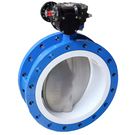 CF8M Disc PTFE Seat Flanged Butterfly Valve Manufacture by Pindee Valve