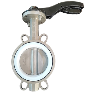 Stainless Steel CF8M PTFE Seat 150LB Wafer Butterfly Valve Manufacture By Pindee Valve