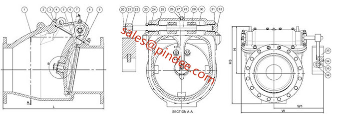 Swing-Start-Check-Valve-drawing