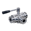 Hygienic Stainless Steel Clamped 3-Way Ball Valve T Port