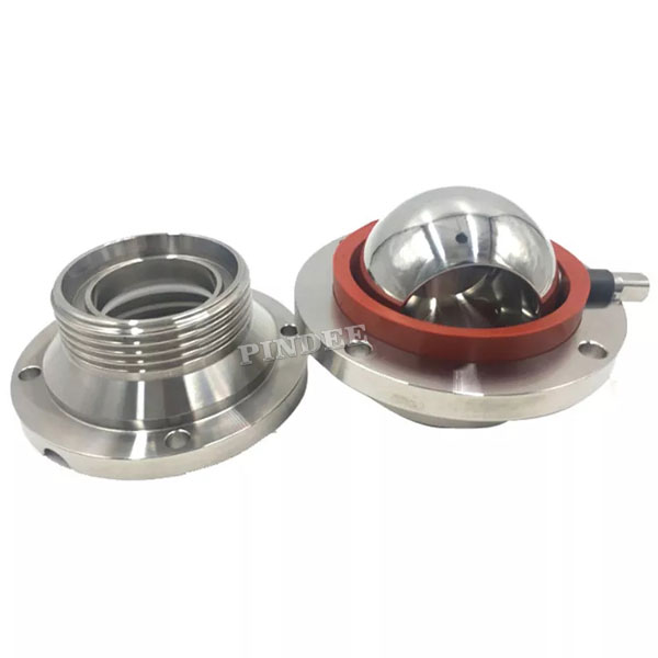 Sanitary Butterfly Type Ball Valve Threaded Ends