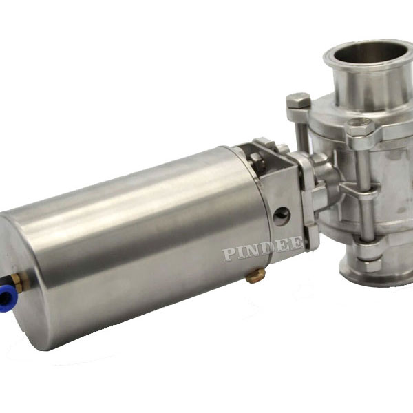 Automatically Controlled Sanitary Ball Valve With SS Actuator