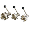 Tri Clamp Sanitary Butterfly Valve With Pull Trigger