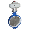 Pindee Valve Manufacture PTFE Seat Electric Wafer Butterfly Valve