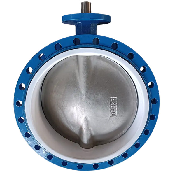 Pindee Valve Manufacture WCB Body PTFE Seated Flanged Butterfly Valve