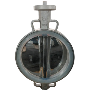 10K CF8 Body Soft Replaceable Silicone Seat Wafer Butterfly Valve Manufacture by Pindee Valve