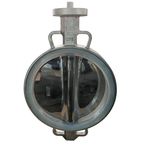 10K CF8 Body Soft Replaceable Silicone Seat Wafer Butterfly Valve Manufacture by Pindee Valve