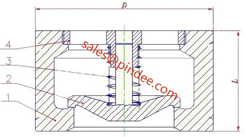 Check Valve Spring Type-drawing