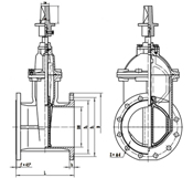Underground-cap-soft-seal-gate-valve Drawing