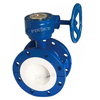 Double Flange Fluorine Lined Butterfly Valve