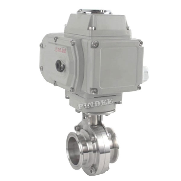 Sanitary Butterfly Valve with Electric Acutator