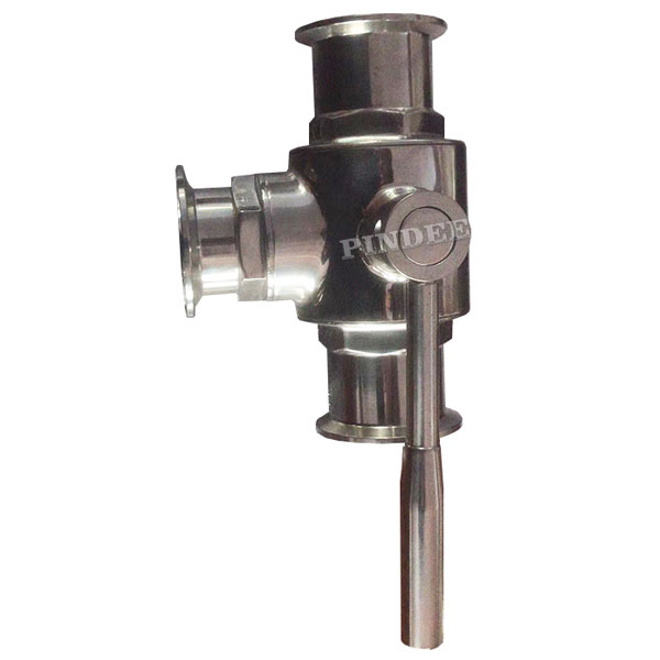Hygienic Stainless Steel Clamped 3-Way Ball Valve T Port