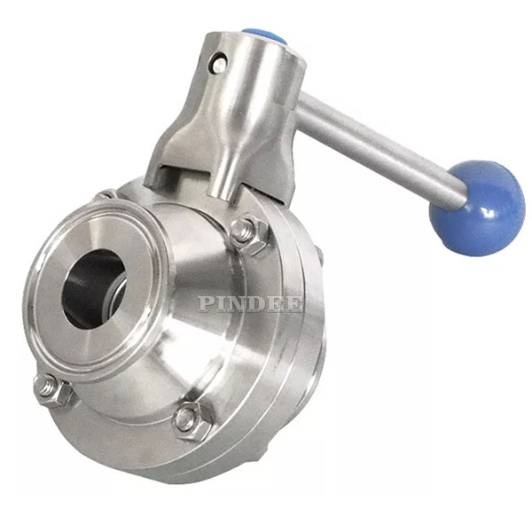 Sanitary Stainless Steel Butterfly Type Ball Valve Tri Clamp