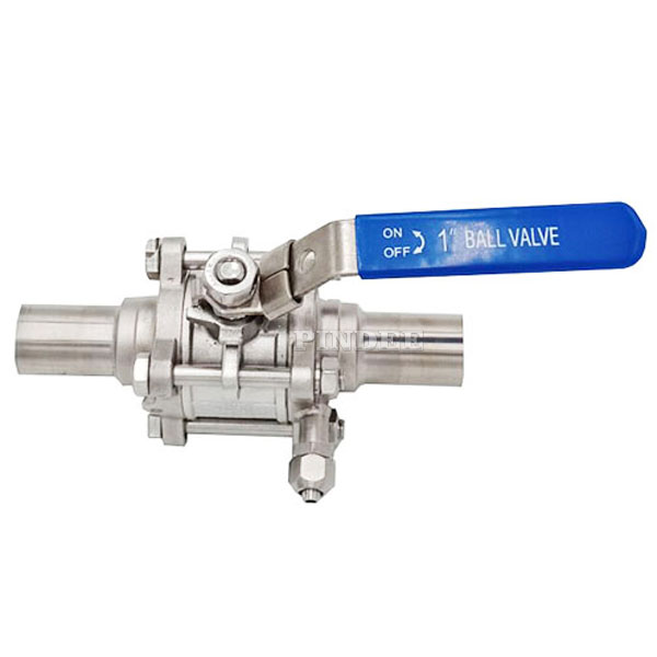 BPE Ball Valve with Long Auto Welded Tube