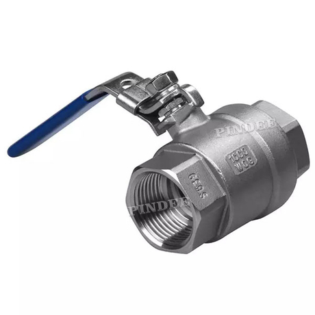 2PC stainless steel ball valve with locking device