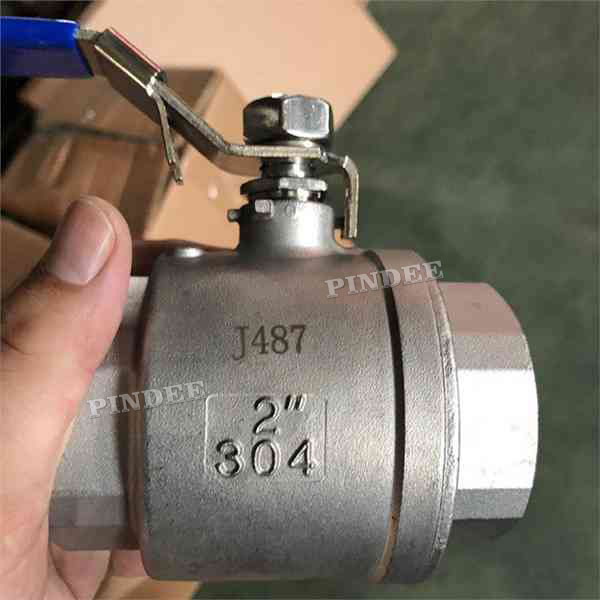 2PC Stainless Steel Ball Valve With Mounting Pad