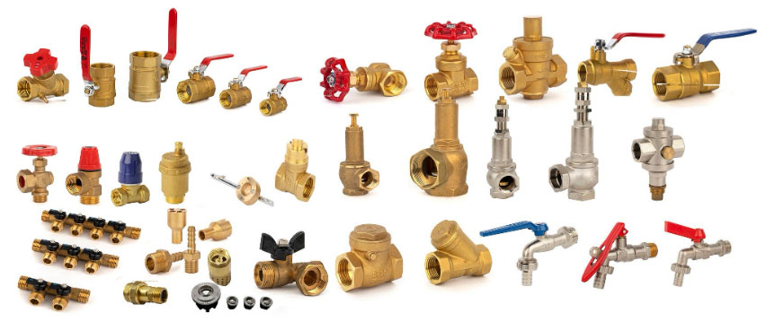 Pindee valve display brass valve