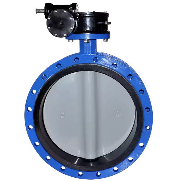 Pindee Valve Manufacture Worm Gear OP Double Flanged Butterfly Valve