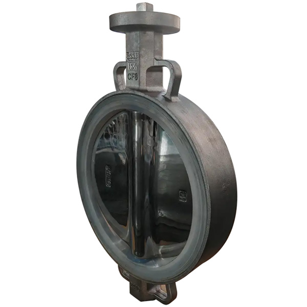 10K CF8 Body Soft Replaceable Silicone Seat Wafer Butterfly Valve Manufacture by Pindee Valve