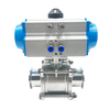 Automatically Controlled Sanitary Ball Valve With SS Actuator