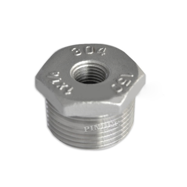 thumbnail image 2 of 3/4" X 1/4" NPT Hex Bushing 304 Stainless Steel - 150# Threaded Fitting 2 of 13