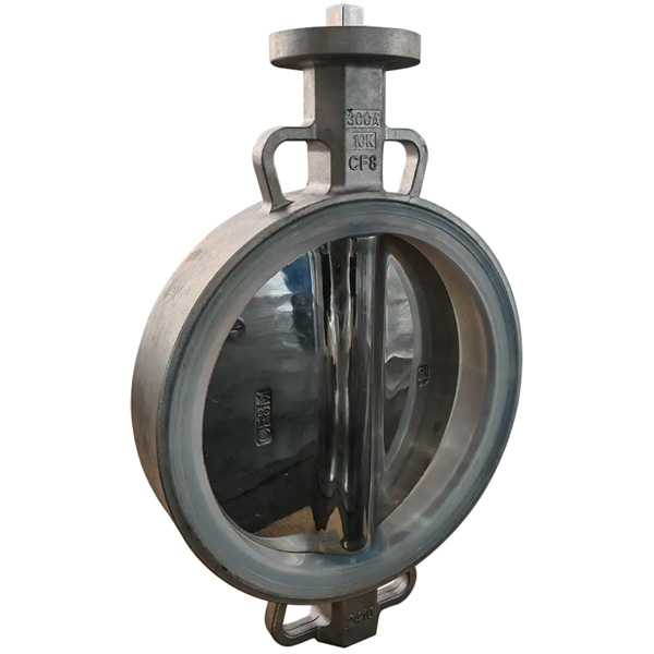 10K CF8 Body Soft Replaceable Silicone Seat Wafer Butterfly Valve Manufacture by Pindee Valve