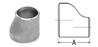 SS-Butt-Weld-Eccentric-Reducer Drawing