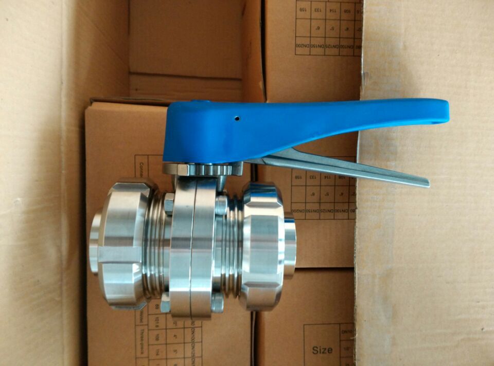 Hygienic-Manual-Butterfly-Valves-With-Union-Nut-DIN-RJT-SMS4