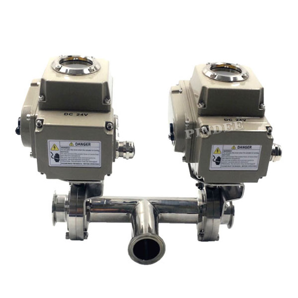 Sanitary Butterfly Valve with Electric Acutator