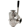 Hygienic Stainless Steel Clamped 3-Way Ball Valve T Port