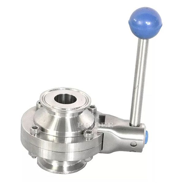 Sanitary Stainless Steel Butterfly Type Ball Valve Tri Clamp